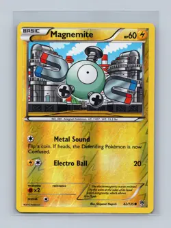 Magnemite 42/135 Common Plasma Storm Pokemon Reverse Holo Lightly Played - Image 1