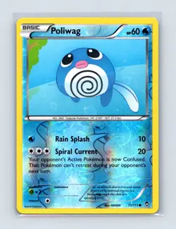 Poliwag 15/111 Common Furious Fists Pokemon Reverse Holo Near Mint - Image 1
