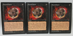 FUNERAL CHARM X3 MAGIC THE GATHERING VISIONS VINTAGE MTG CARD #376 - Image 1