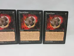 FUNERAL CHARM X3 MAGIC THE GATHERING VISIONS VINTAGE MTG CARD #376 - Image 4