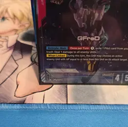 Bandai GFreD LR+ Linked Unit Card G003-035 4/5 Gundam War TCG Gundam Franchise - Image 4