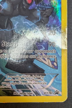 Pokemon TCG Zekrom 2015 XY Black Star Promo Full Art Holo Card #XY76 MP - Image 4