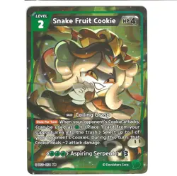 Snake Fruit Cookie BS5-054 Ultra Rare Cookie Run Braverse TCG English card - Image 1