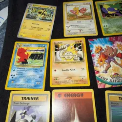 Pokemon TCG 14-Card Vintage Rocket Base Set Neo Topps 1999 Nintendo Rare Bin #41 - Image 4