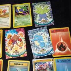 Pokemon TCG 14-Card Vintage Rocket Base Set Neo Topps 1999 Nintendo Rare Bin #41 - Image 5