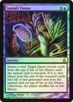 Magic The Gathering MTG TUNNEL VISION FOIL Ravnica: City of Guilds NM Near Mint - Image 1