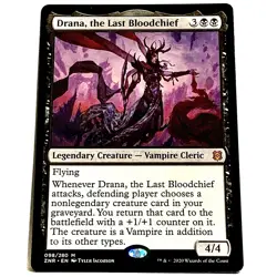 MTG Drana, the Last Bloodchief Zendikar Rising 098/280 Regular Mythic NM - Image 1