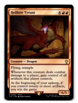 Hellkite Tyrant 295 Rare Commander: FINAL FANTASY Magic: The Gathering Near Mint - Image 1