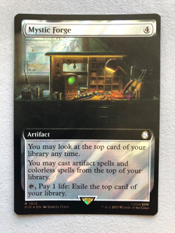 Mtg Carte Magic Fallout Mystic Forge Surge Extended Art 1012 FOIL English NM - Image 1