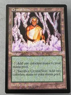 Crystal Vein MTG Mirage—Unplayed Near Mint/Mint—Vintage Magic The Gathering - Image 1