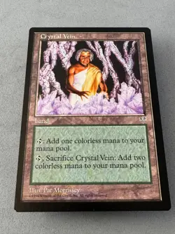 Crystal Vein MTG Mirage—Unplayed Near Mint/Mint—Vintage Magic The Gathering - Image 3