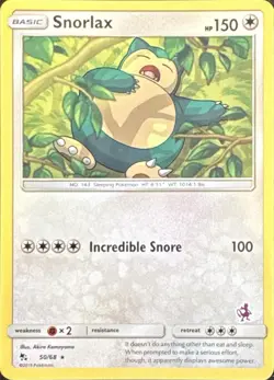 Snorlax 50/68 Rare Pokemon Battle Academy Stamped Lightly Played - Image 1