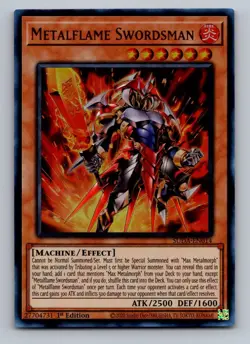 Metalflame Swordsman SUDA-EN014 Supreme Darkness Yu-Gi-Oh 1st Edition NM - Image 1