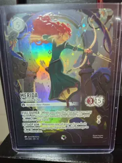 Merida Formidable Archer Lorcana Iconic 242/204 Wilds Unknown Holo Foil Disney - Image 1