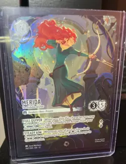 Merida Formidable Archer Lorcana Iconic 242/204 Wilds Unknown Holo Foil Disney - Image 3