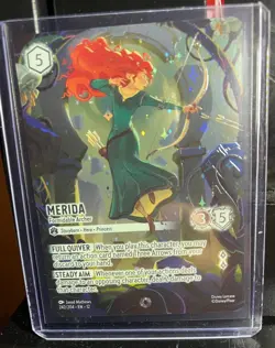 Merida Formidable Archer Lorcana Iconic 242/204 Wilds Unknown Holo Foil Disney - Image 4