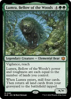 Lumra, Bellow of the Woods x1 Bloomburrow MTG Magic the Gathering Legendary Card - Image 1