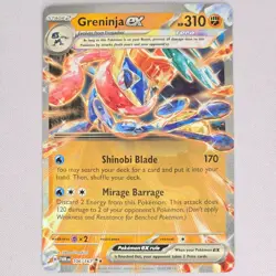 Greninja EX 106/167 Twilight Masquerade Holo Double Rare Pokemon Card English NM - Image 1