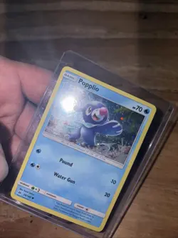 Popplio 39/149 Cosmos holo Pokemon Card (Sun & Moon Base Set) LP - Image 2