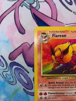 Flareon 19/64 – Jungle – Non‑Holo Rare – WOTC 1999 – Vintage Pokemon Card - LP - Image 3