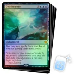 FOIL OMNISCIENCE X4 Foundations FDN Magic MTG MINT CARD - Image 1