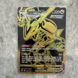 Pokemon TCG Cards Rayquaza VMAX TG29/TG30 Silver Tempest Gold Secret Rare NM - Image 1