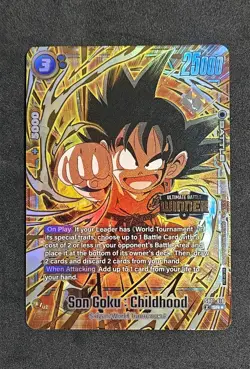 Son Goku Childhood Sb01 018 Winner Dragon Ball Card Game TCG Nm Eng Ultimate - Image 1