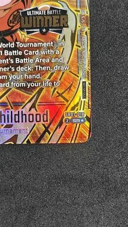 Son Goku Childhood Sb01 018 Winner Dragon Ball Card Game TCG Nm Eng Ultimate - Image 5