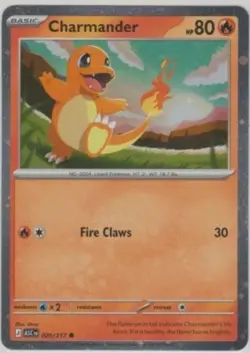 Charmander ASC 020/217 Cosmos Holo Promo Ascended Hero’s Pokemon Card - Image 1