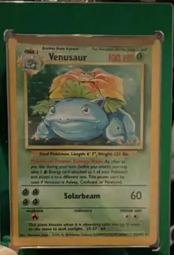 Pokemon TCG Venusaur Base Set 15/102 Holo 1999-2000 Wizards Copyright Rare - Image 1