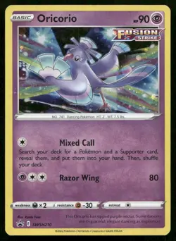 Oricorio SWSH210 Holo P Sword & Shield Promo Pokemon NM - Image 1