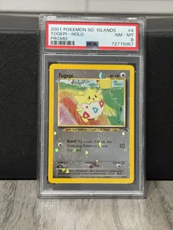 2001 POKEMON SOUTHERN ISLANDS PROMO #4 TOGEPI-HOLO PSA 8 - Image 1