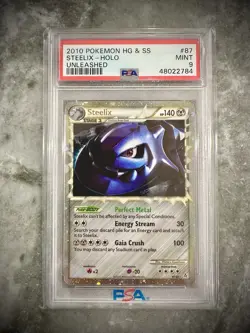 ✨Pokemon TCG Steelix Holo Ultra Rare Prime Edition 2010 Unleashed 87/95 Psa 9 ✨ - Image 1