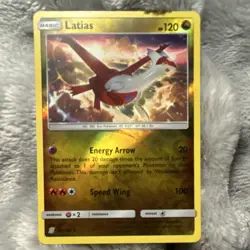 Latias Reverse Holo Rare 153/236 Unified Minds English 2019 120 HP Basic - Image 1