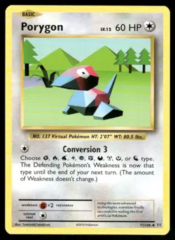 Pokemon TCG Pokemon Porygon Porygon Uncommon Regular 2016 - Image 1