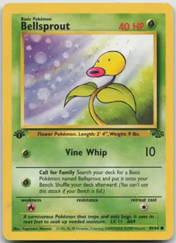 Bellsprout 49/64 Common Jungle Pokemon 1st Edition Moderately Played - Image 1