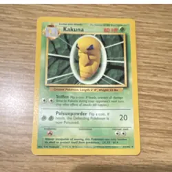 Pokemon TCG Base Set Kakuna 033/102 1999 Uncommon EN 80 HP Unlimited - Image 1