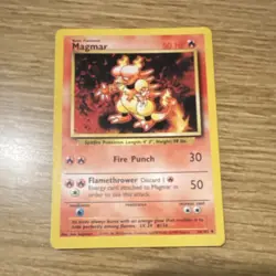 Wizards of the Coast Pokemon TCG Base Set Magmar 36/102 Uncommon EN 50 HP - Image 1