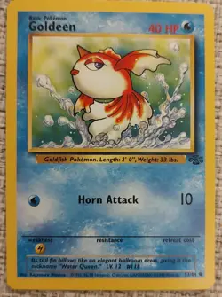 1999 Pokemon Jungle Goldeen #53/64 MP/HP - Image 1