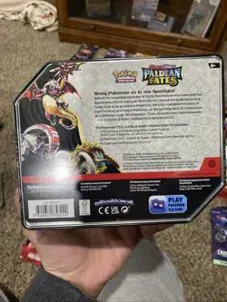 Pokemon TCG Scarlet & Violet Paldean Fates Iron Treads EX Tin (Factory Sealed) - Image 3