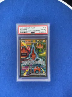 2025 Pokemon Phantasmal Flames Rotom ex #126 Special Illustration Rare PSA 8 - Image 1