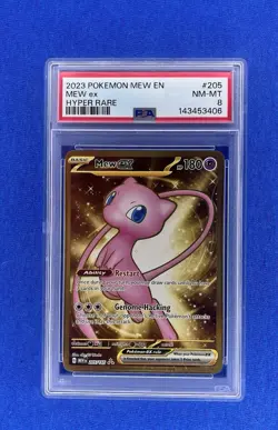 2023 Pokemon MEW EN Mew ex Hyper Rare #205 PSA 8 NM-MT - Image 1