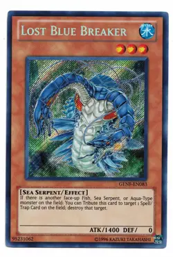 Yu-Gi-Oh Card: Lost Blue Breaker GENF-EN083 Secret Rare! NM - Image 1