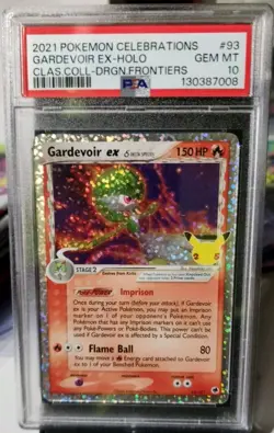 Gardevoir EX 93/101 2021 Pokemon Celebrations PSA 10 Holo Classic Collection - Image 1