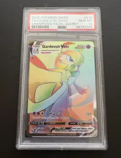 PSA 10 Gardevoir VMAX 076/073 Rainbow Secret Rare 2020 Pokemon Champion's Path - Image 1