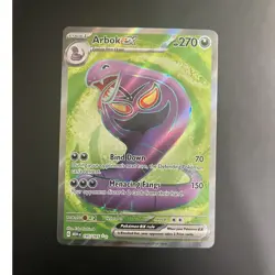 Arbok ex Sv: Scarlet & Violet 151 185/165 Ultra Rare Full Art Holo Pokemon TCG - Image 1