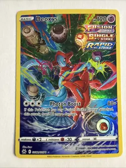 Pokemon Deoxys GG12/GG70 Crown Zenith Galarian Gallery Ultra Rare NM Condition - Image 1