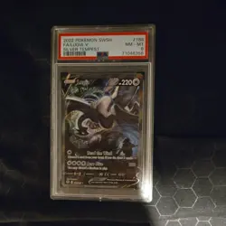 Lugia V #186 Alternate Art Pokemon Sword & Shield Silver Tempest PSA 8 - Image 1