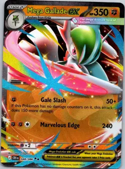 MEGA GALLADE EX 048/086 CRI Double Rare NM/M Pokemon - Image 1