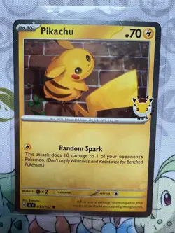 Pokemon Pikachu 051/162 Pokemon Day 2026 Stamped 30th Anniversary Cosmos Holo - Image 1